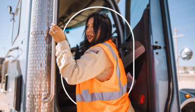 Female Truck Driver Physical Operations